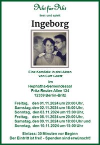 Ingeborg - Komödie von Curt Goetz